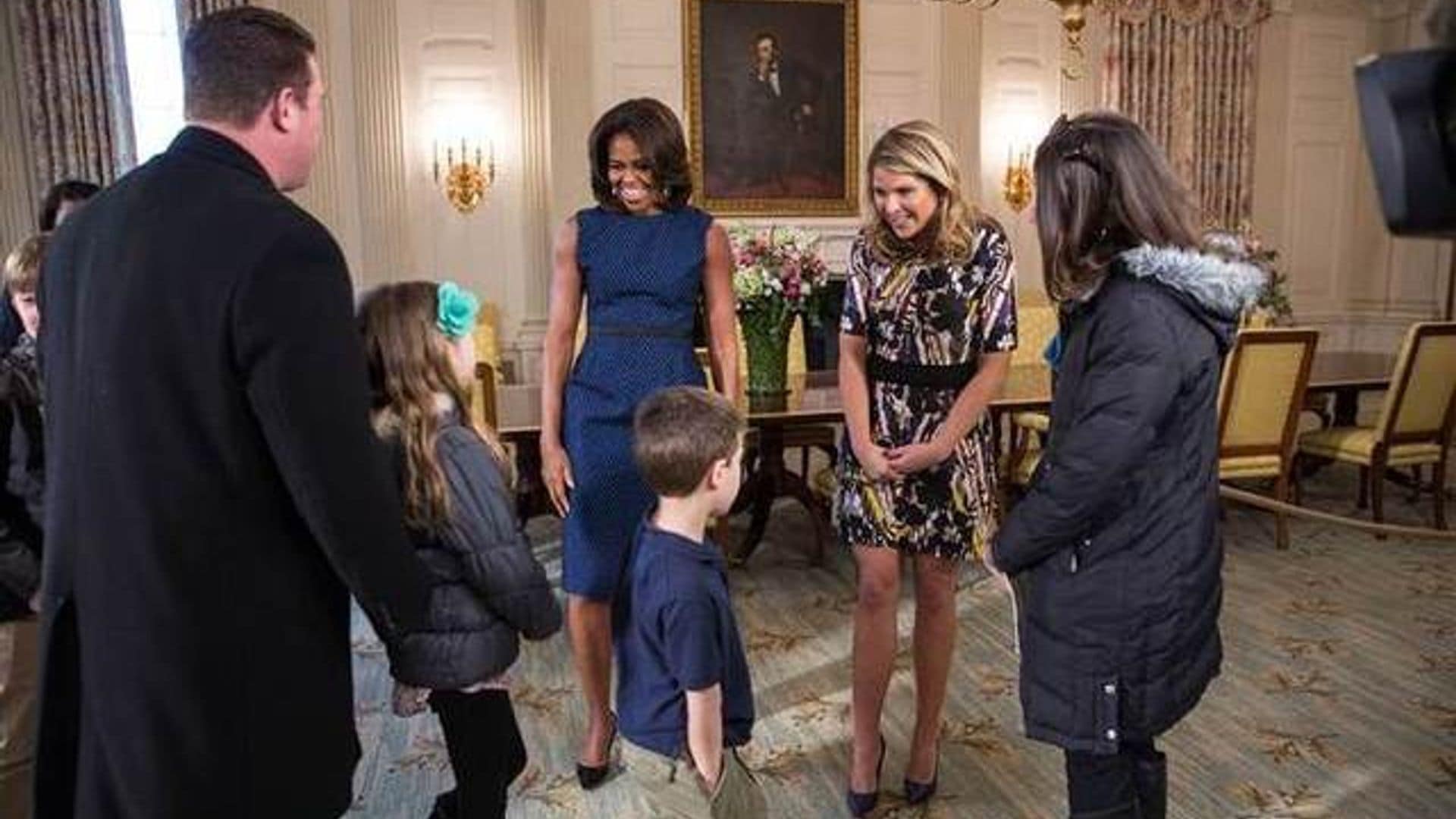 Michelle Obama reveals newly decorated White House dining room