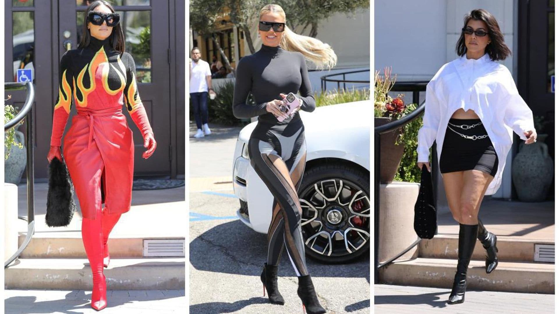 Kim, Khloe, & Kourtney Kardashian go out for lunch, look amazing as usual