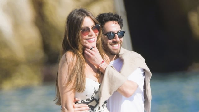 Sofia Vergara is seen leaving the Hotel Eden Roc in Antibes during the 9th day of the Cannes Film Festival 2025. The actress looked stunning in a strapless, cinched white dress adorned with bold black embroidery, radiating Mediterranean chic. She was also joined by a very affectionate mystery man.