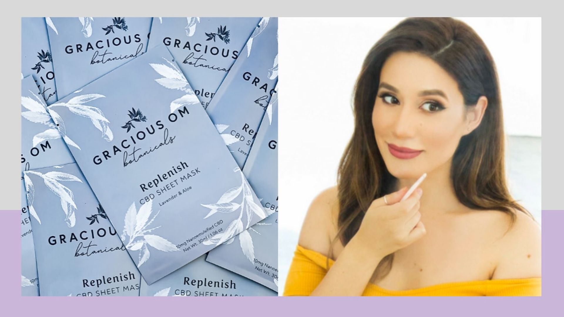 CBD beauty debunked by Latina entrepreneur and founder of Gracious Om, Andrea Barrera
