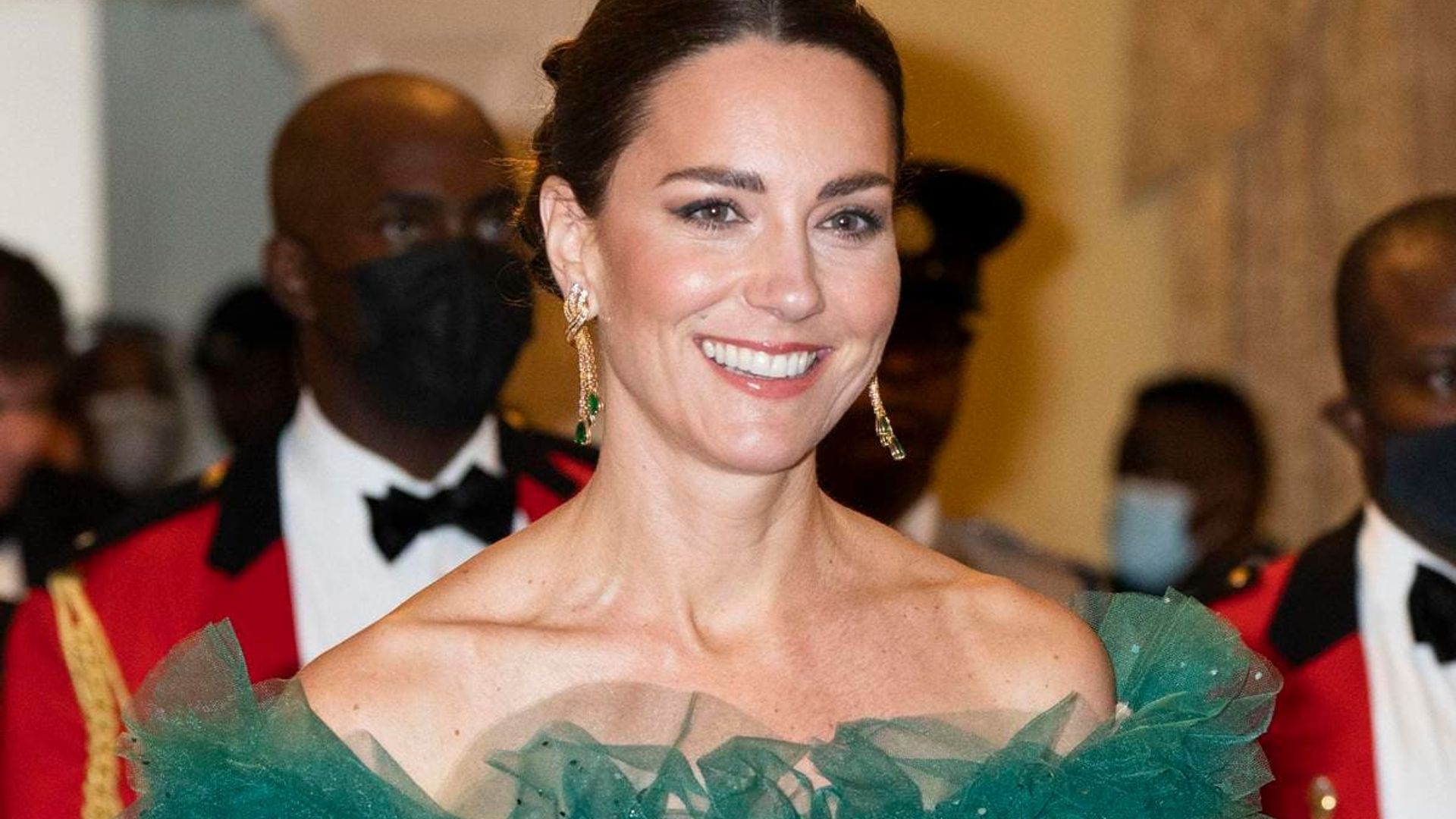 open lace back dress Green Princess Kate Middleton Short Long Sleeves Dress Knee Length Pro –  Hoprom