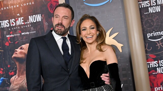 Ben Affleck and Jennifer Lopez attend the Los Angeles Premiere of Amazon MGM Studios "This Is Me...Now: A Love Story" at Dolby Theatre on February 13, 2024, in Hollywood, California. (Photo by Axelle/Bauer-Griffin/FilmMagic)