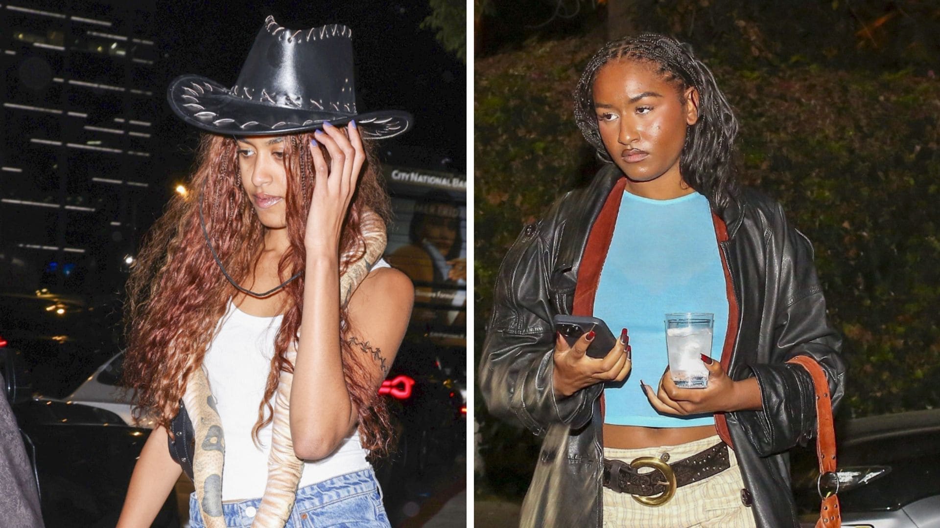 Malia and Sasha Obama spotted in a rare party photo together