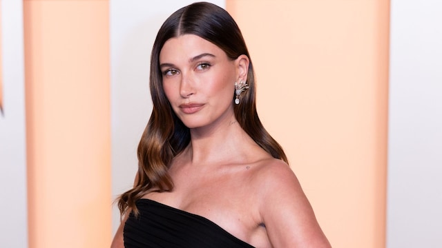 Hailey Bieber attends the 2025 Vanity Fair Oscar After Party