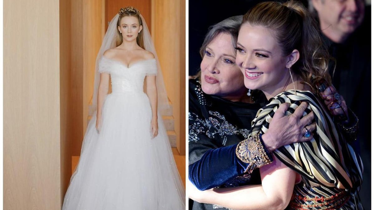 How Billie Lourd paid tribute to her mom Carrie Fisher on her wedding