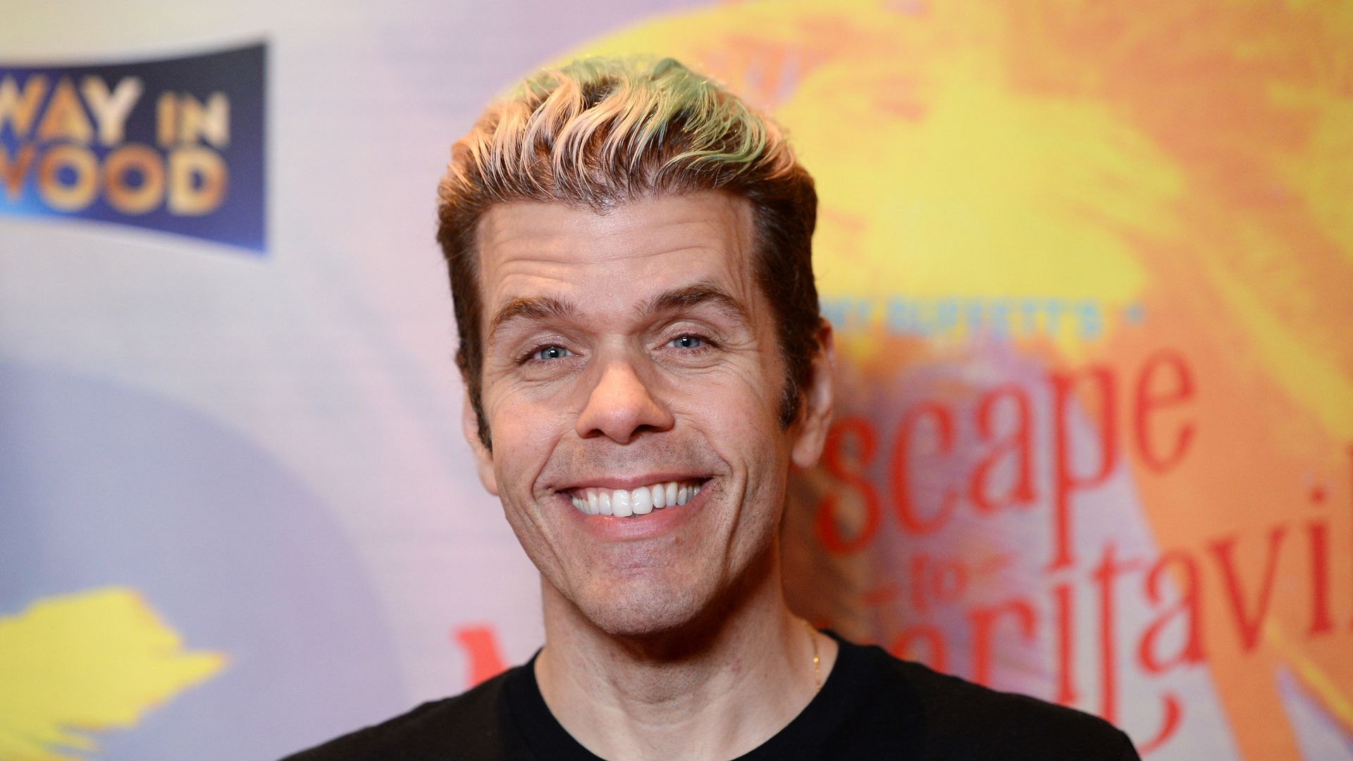 Perez Hilton arrives at Jimmy Buffett's "Escape To Margaritaville" L.A. Premiere Engagement at the Dolby Theatre on February 18, 2020 in Hollywood, California. (Photo by Amanda Edwards/Getty Images)