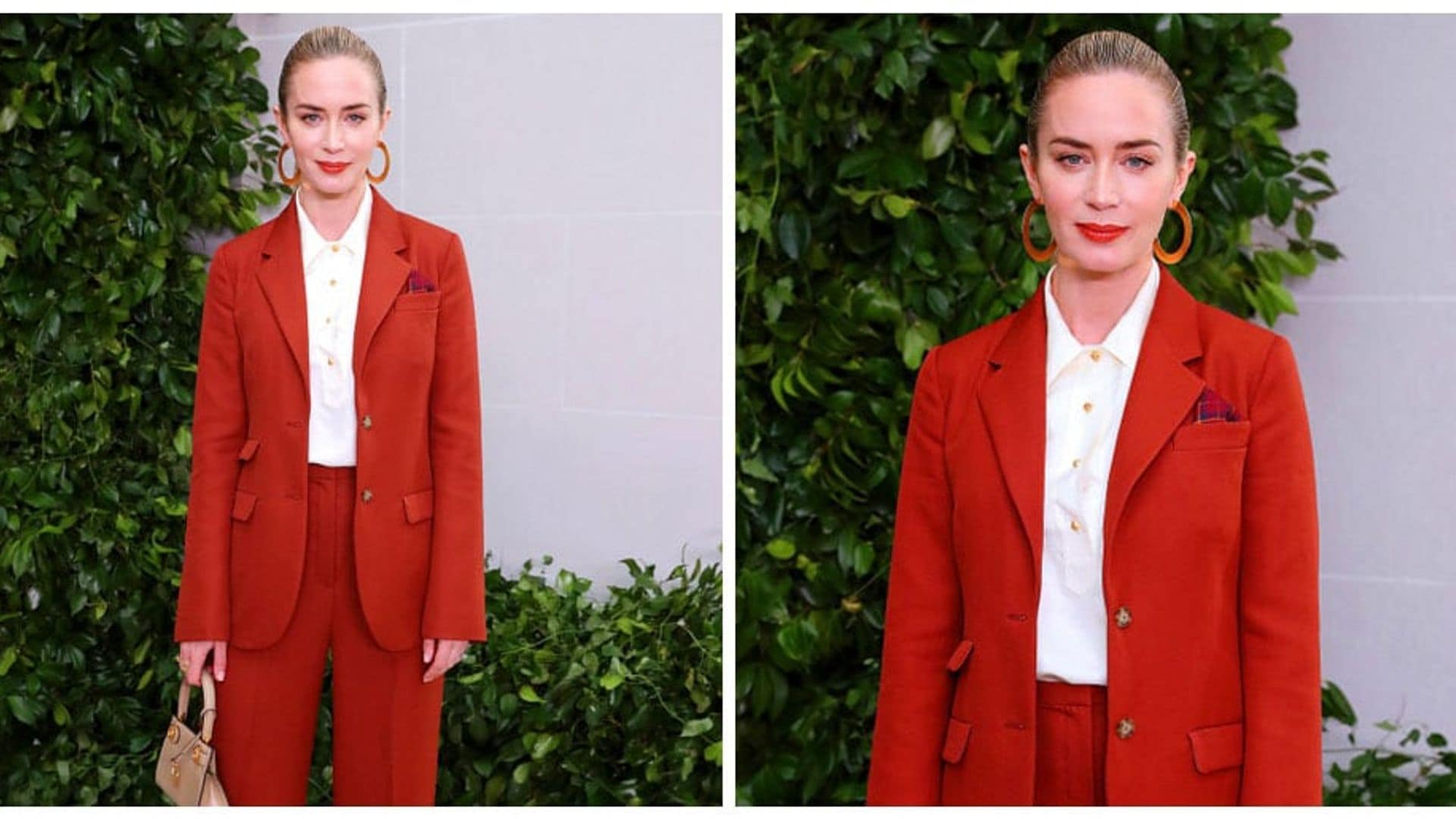 Pant suits are trending, and Emily Blunt shows you how to wear them!