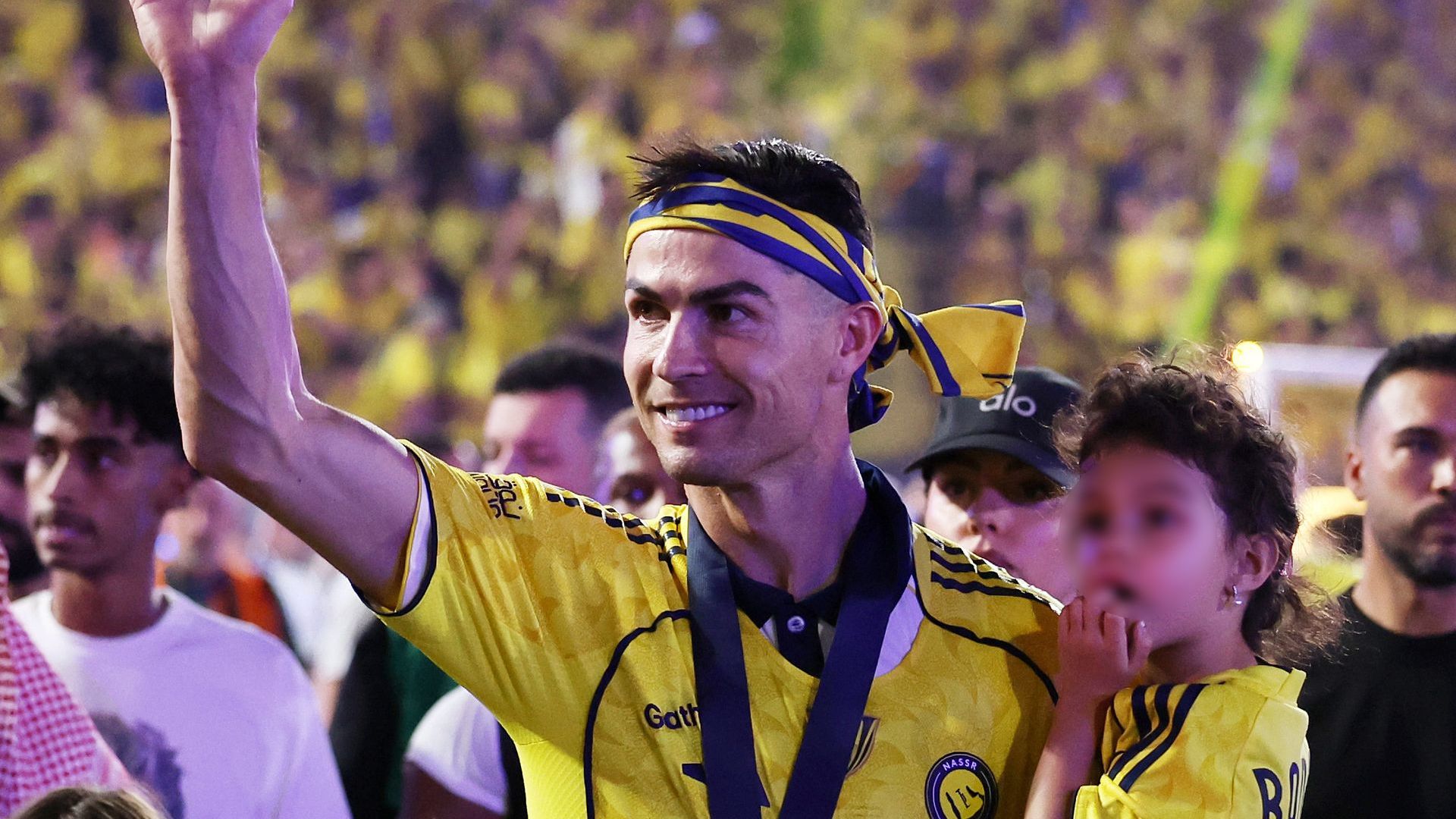 Tearful Cristiano Ronaldo celebrates Saudi Championship with Georgina Rodríguez and their kids