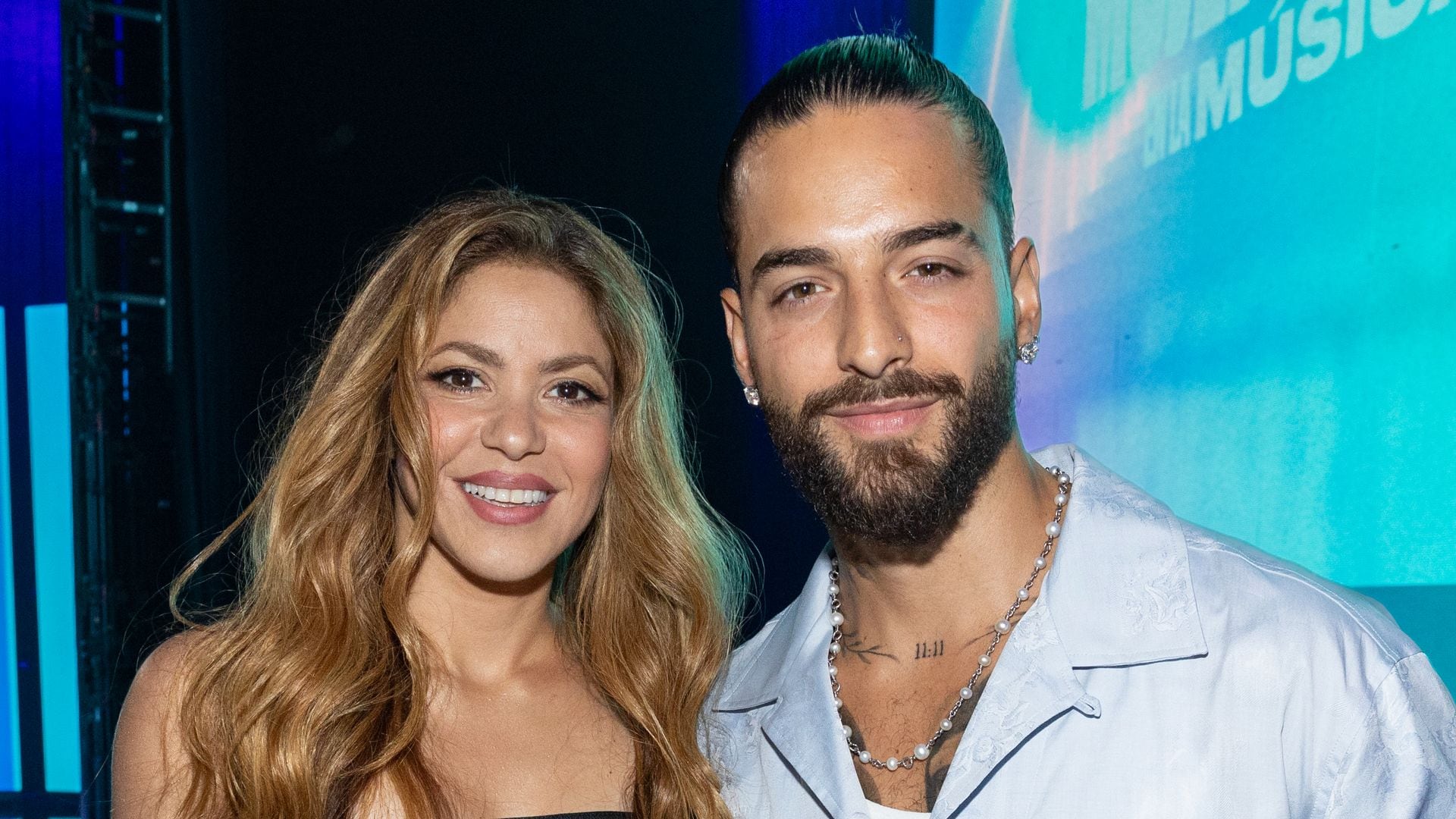 Shakira shows off her horseback riding skills at Maluma's ranch