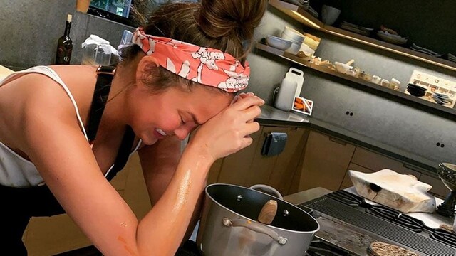 Chrissy Teigen cooking fail