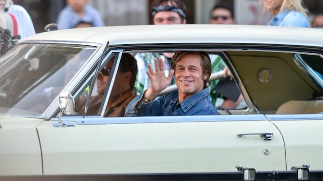 Brad Pitt on set of Once Upon A Time...in Hollywood