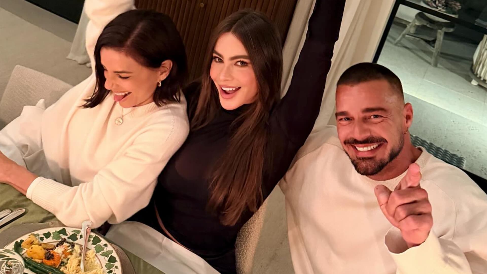 Eva Longoria, Sofia Vergara, and Ricky Martin turn heads at star-studded holiday dinner: See their looks!