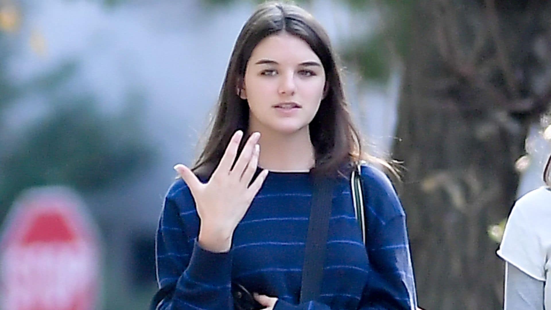 Back in the city! Suri Cruise returns home on her college break to support her mom Katie Holmes