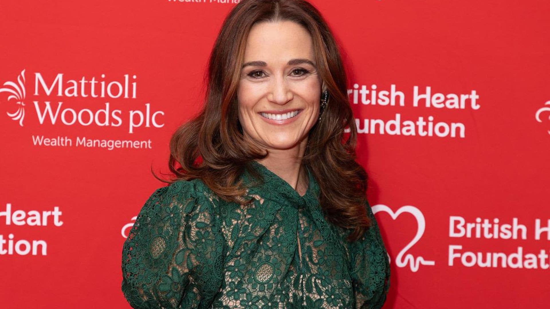 Pippa Middleton looks festive in green and red ahead of sister’s Christmas carol service