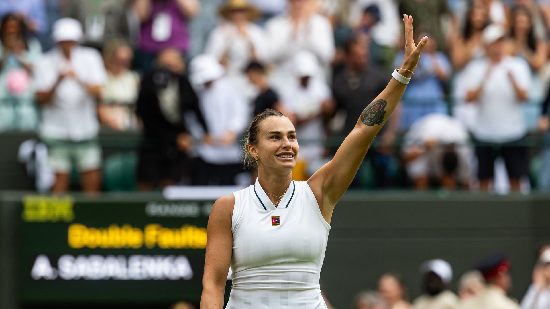 Aryna Sabalenka shares sweet matching tattoo moment with young fan at Wimbledon