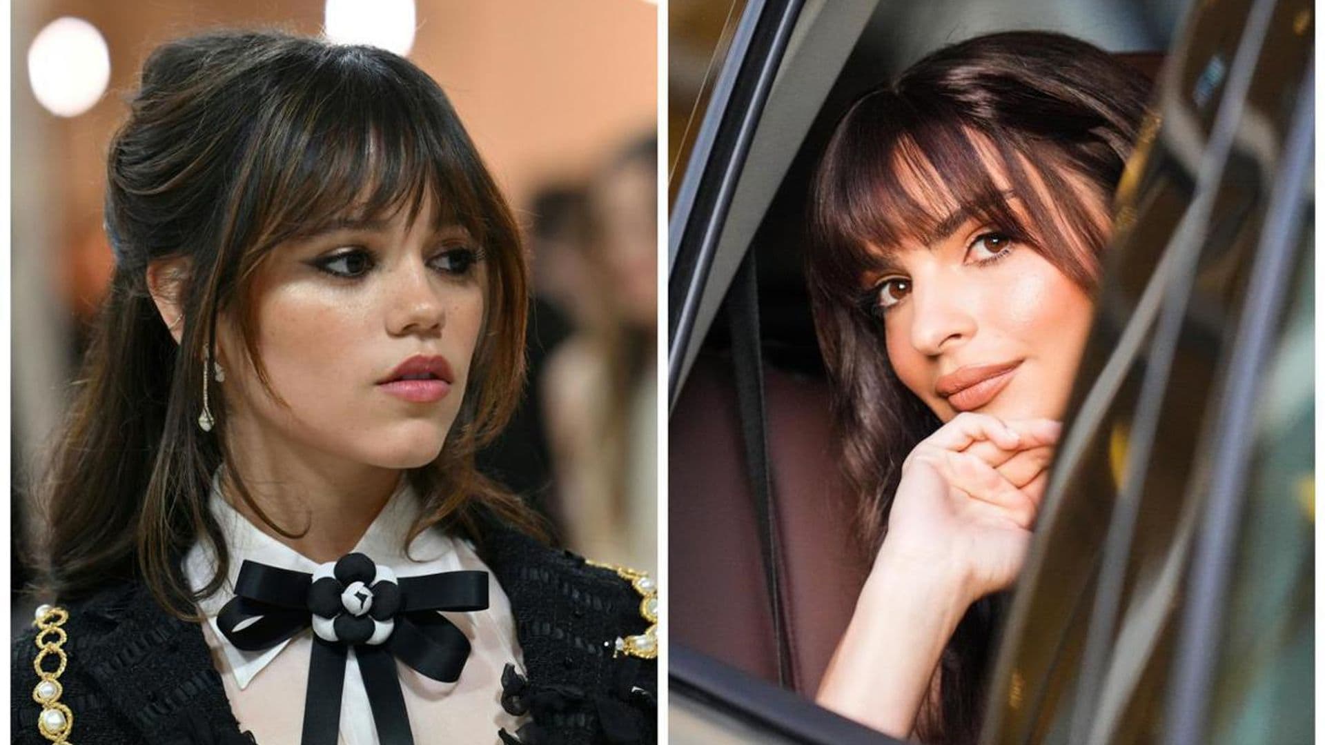 How to ask your hairstylist about Jenna Ortega and EmRata’s wispy French bangs