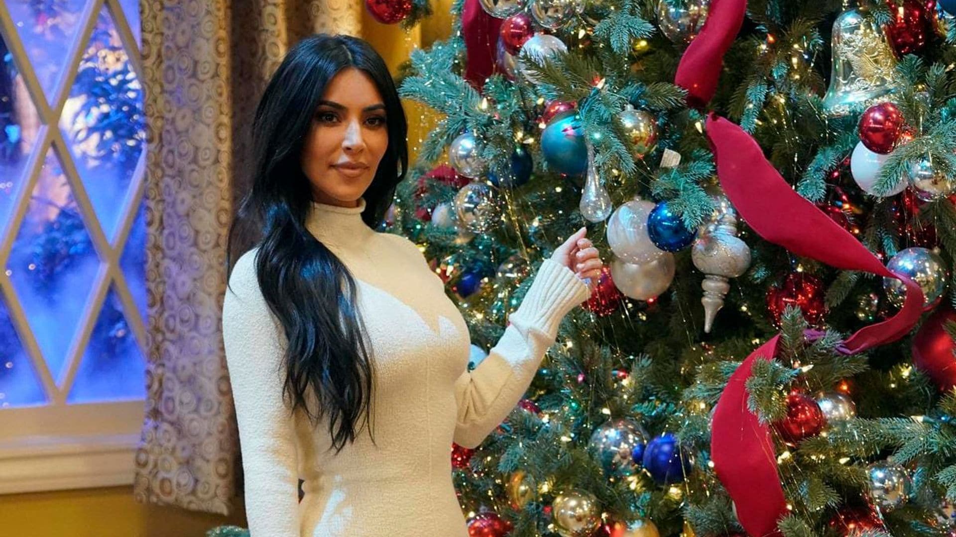 Kim Kardashian’s unique and eco-friendly way to wrap her Christmas gifts