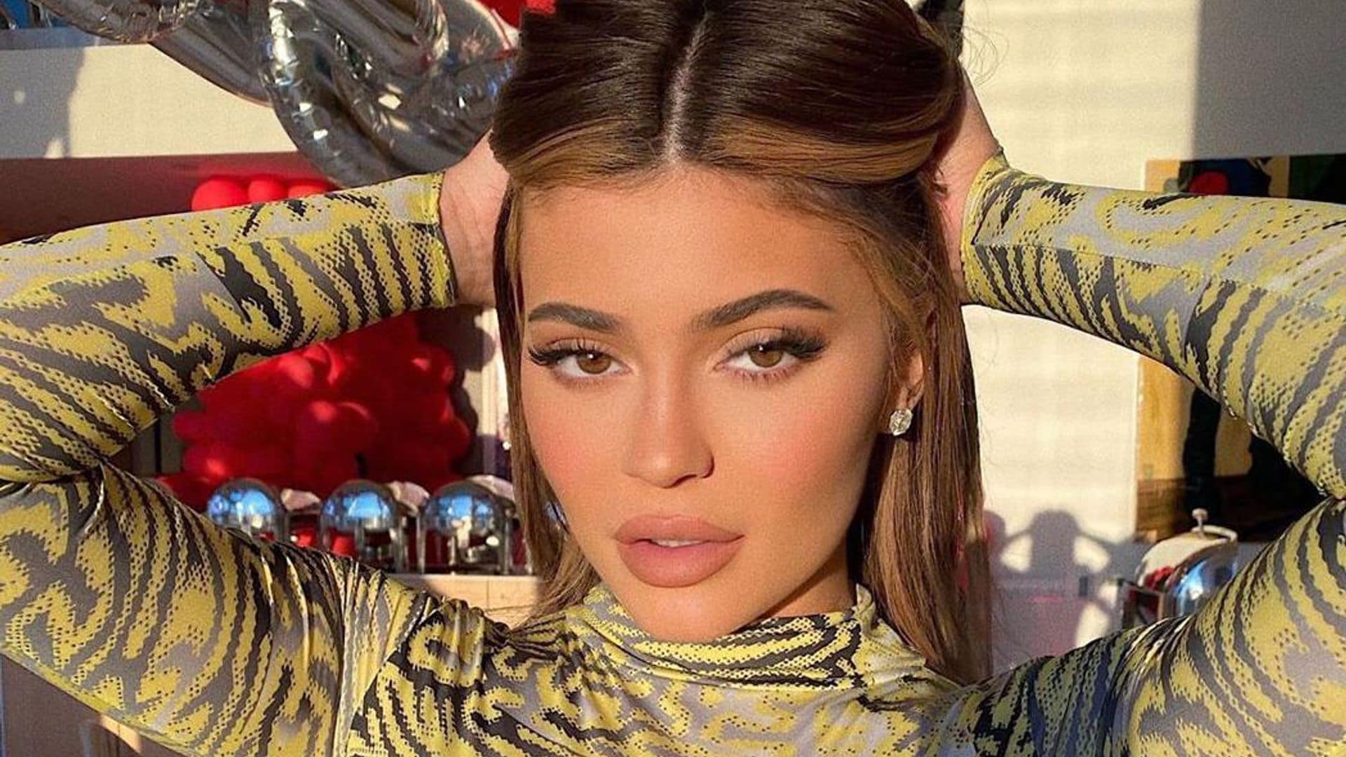 Kylie Jenner used pink bedsheets as a backdrop for her latest fashion editorial