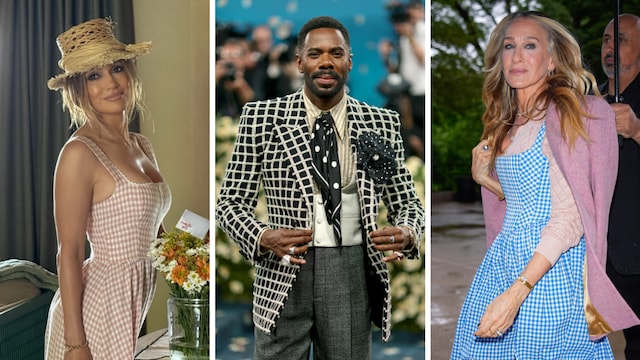 Jennifer Lopez, Colman Domingo, and Sarah Jessica Parker revived the Gingham print this Spring/Summer