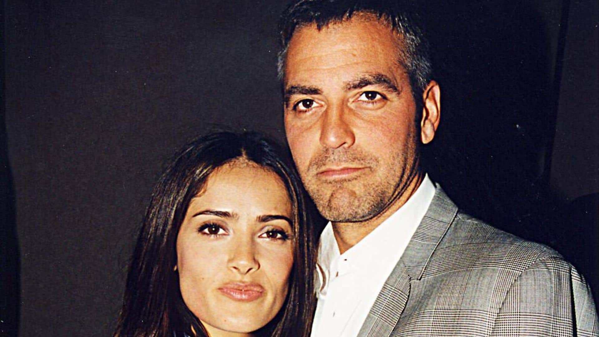 Salma Hayek shares incredible TB photo with George Clooney to mark St. George Day and fans go wild