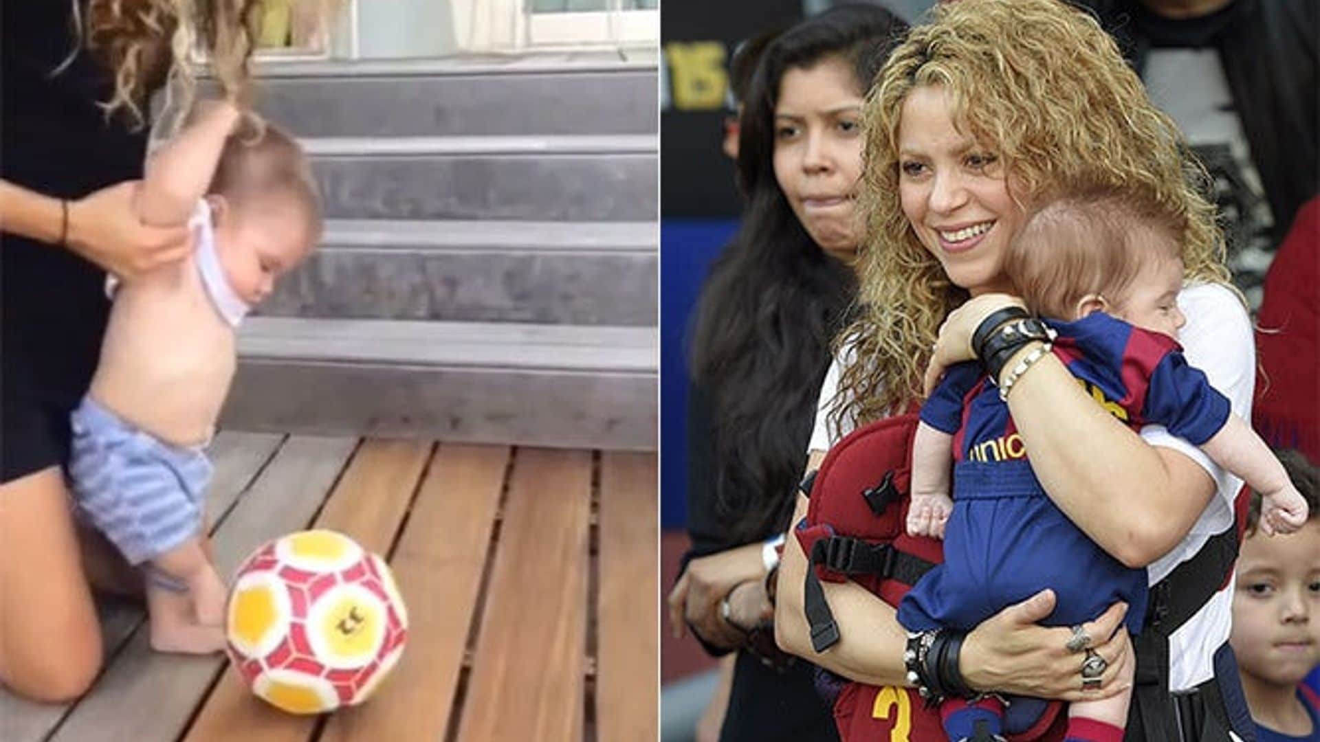 Shakira's 6-month-old son shows off soccer skills in new video
