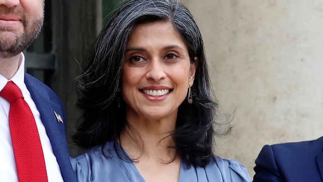 Usha Vance steps out in strapless dress in latest high-profile outing