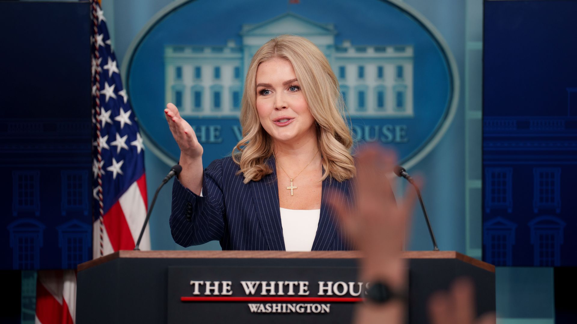 White House press secretary Karoline Leavitt announces she’s pregnant with her second child