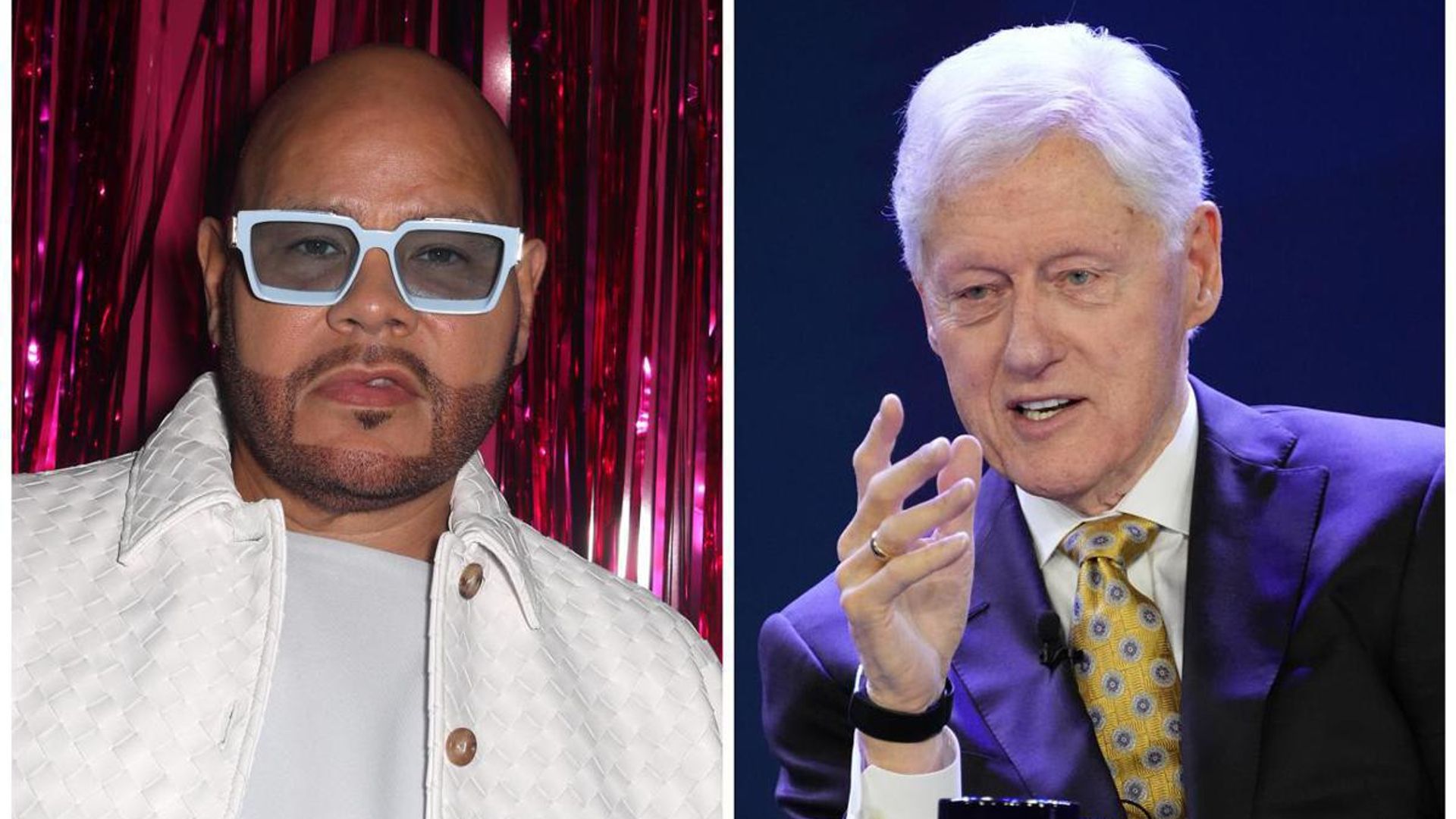 Fat Joe presents former President Bill Clinton with now sold-out Air Force 1s sneakers