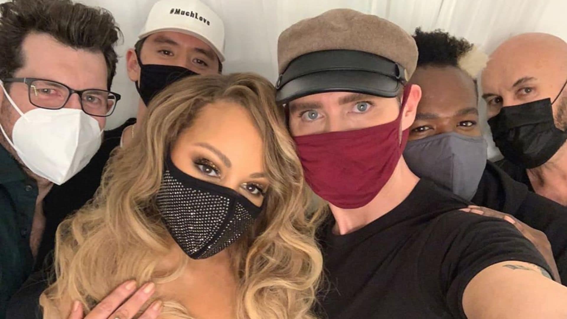 Mariah Carey’s glam squad is also her voting squad