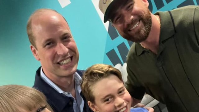 Travis Kelce meets Prince William, Prince George and Princess Charlotte