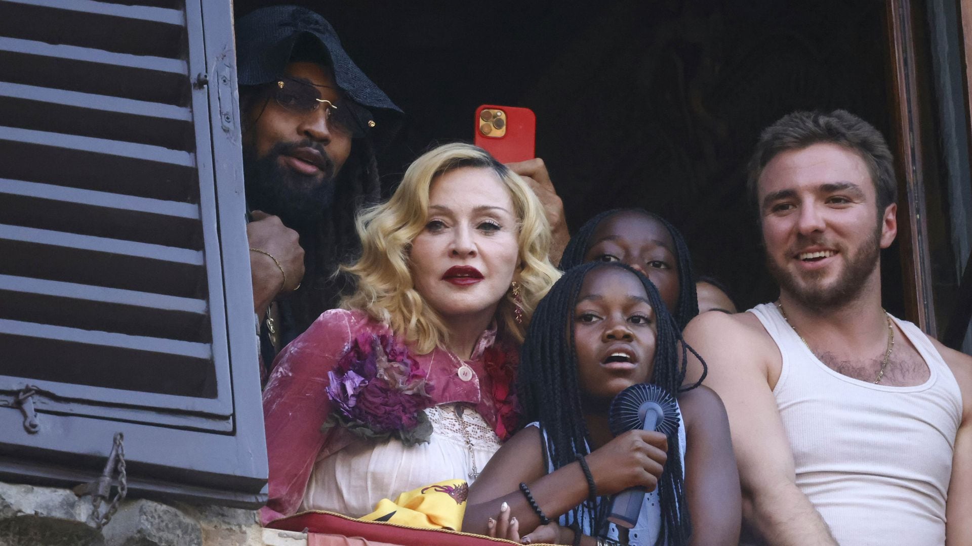 Madonna surprises in Italy with a medieval-style 67th birthday celebration with her children
