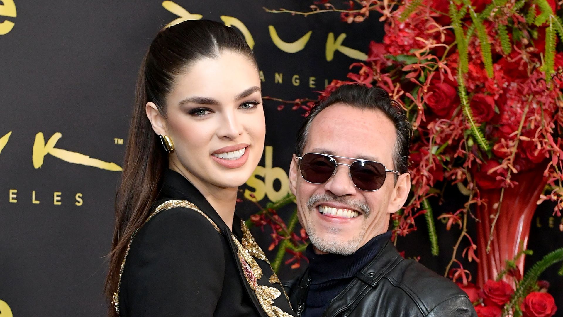 Marc Anthony and Nadia Ferreira turn Rauw Alejandro’s show into date night