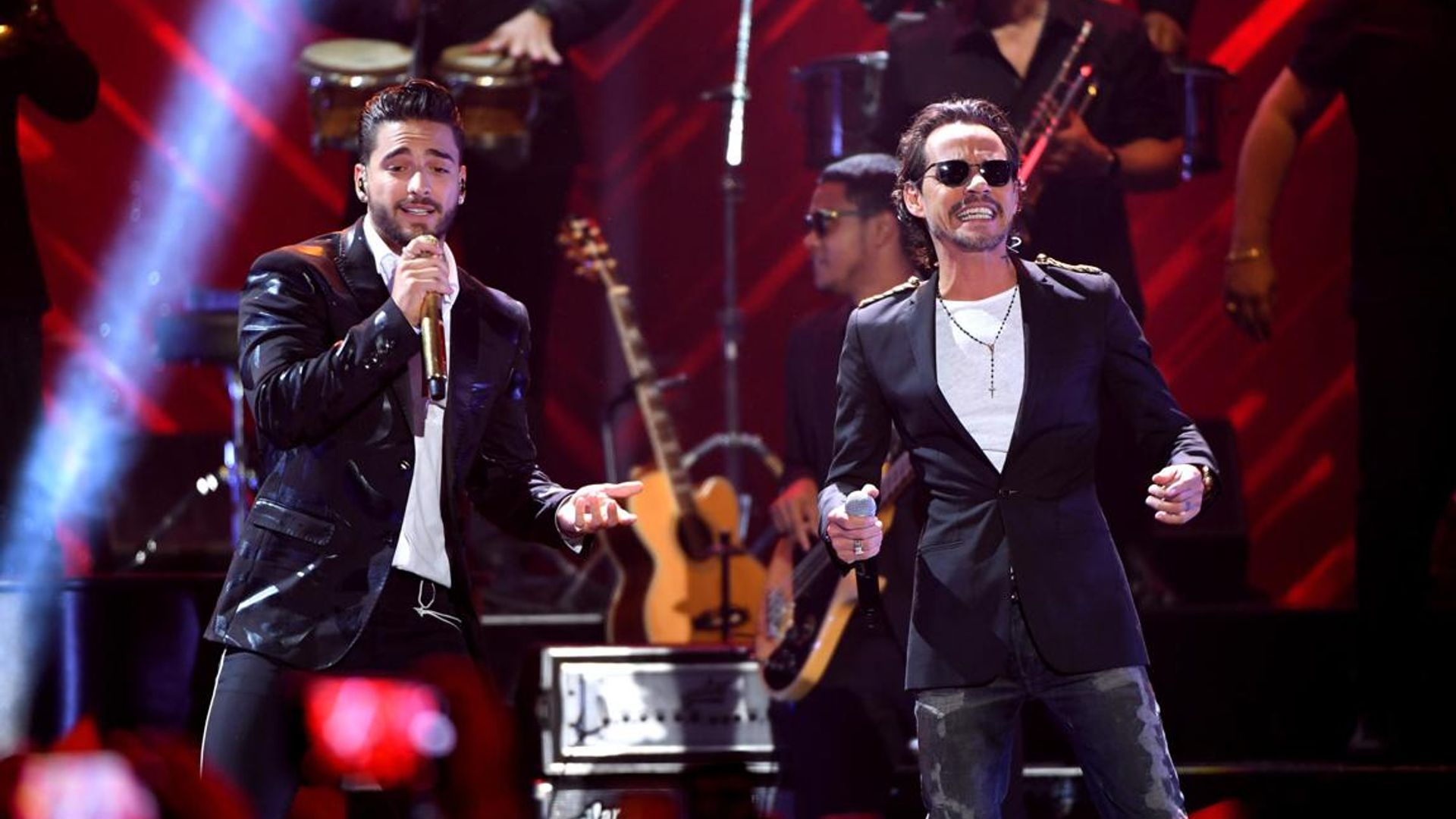 The bromance is back: Marc Anthony and Maluma reunite