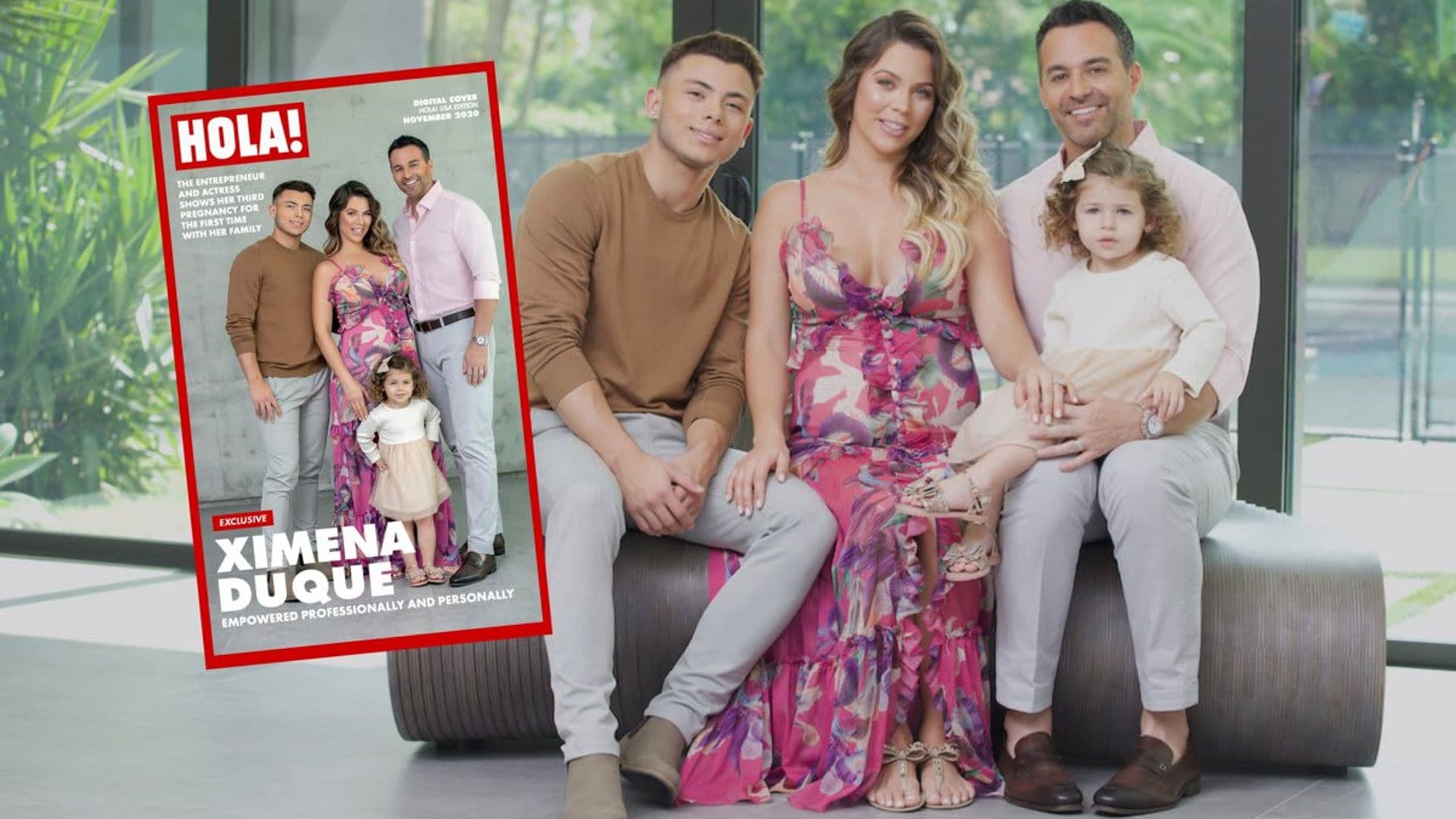 Ximena Duque shows her third pregnancy for the first time