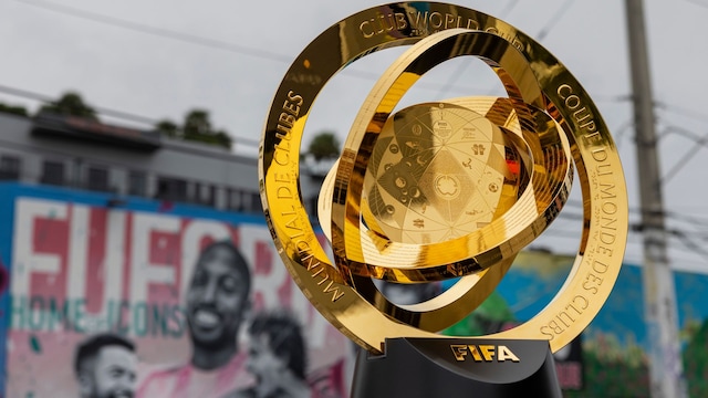  FIFA World Cup Trophy is displayed at Wynwood on June 4, 2025 in Miami, Florida. 