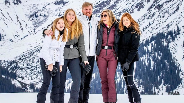 Dutch royals hit the slopes in Austria