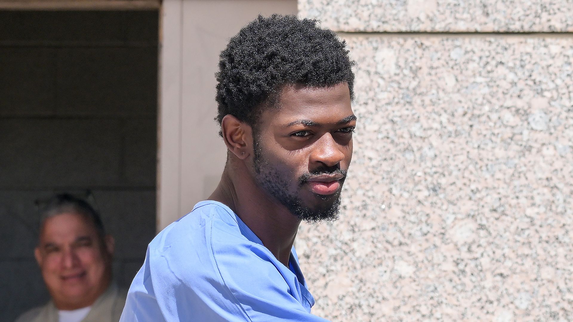  Lil Nas X is seen leaving Van Nuys Jail on August 25, 2025 in Van Nuys, California.