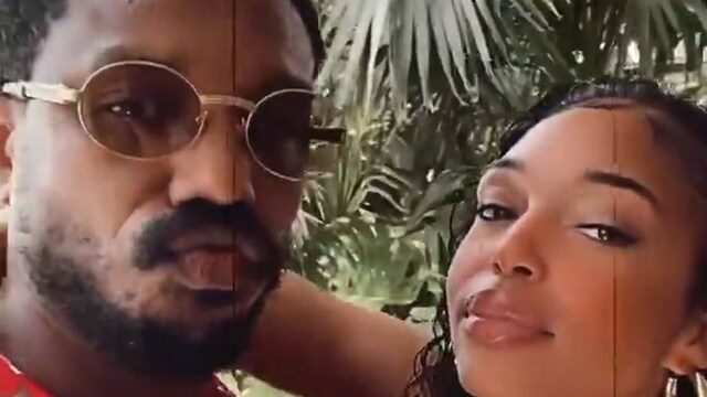 Michael B. Jordan and Lori Harvey go on a tropical vacation