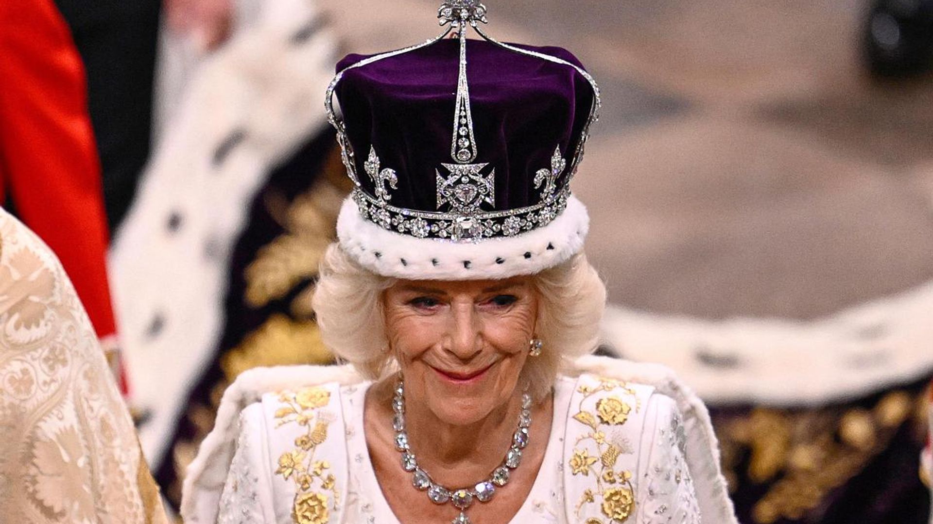 Queen Camilla: A closer look at the details of her crowning attire