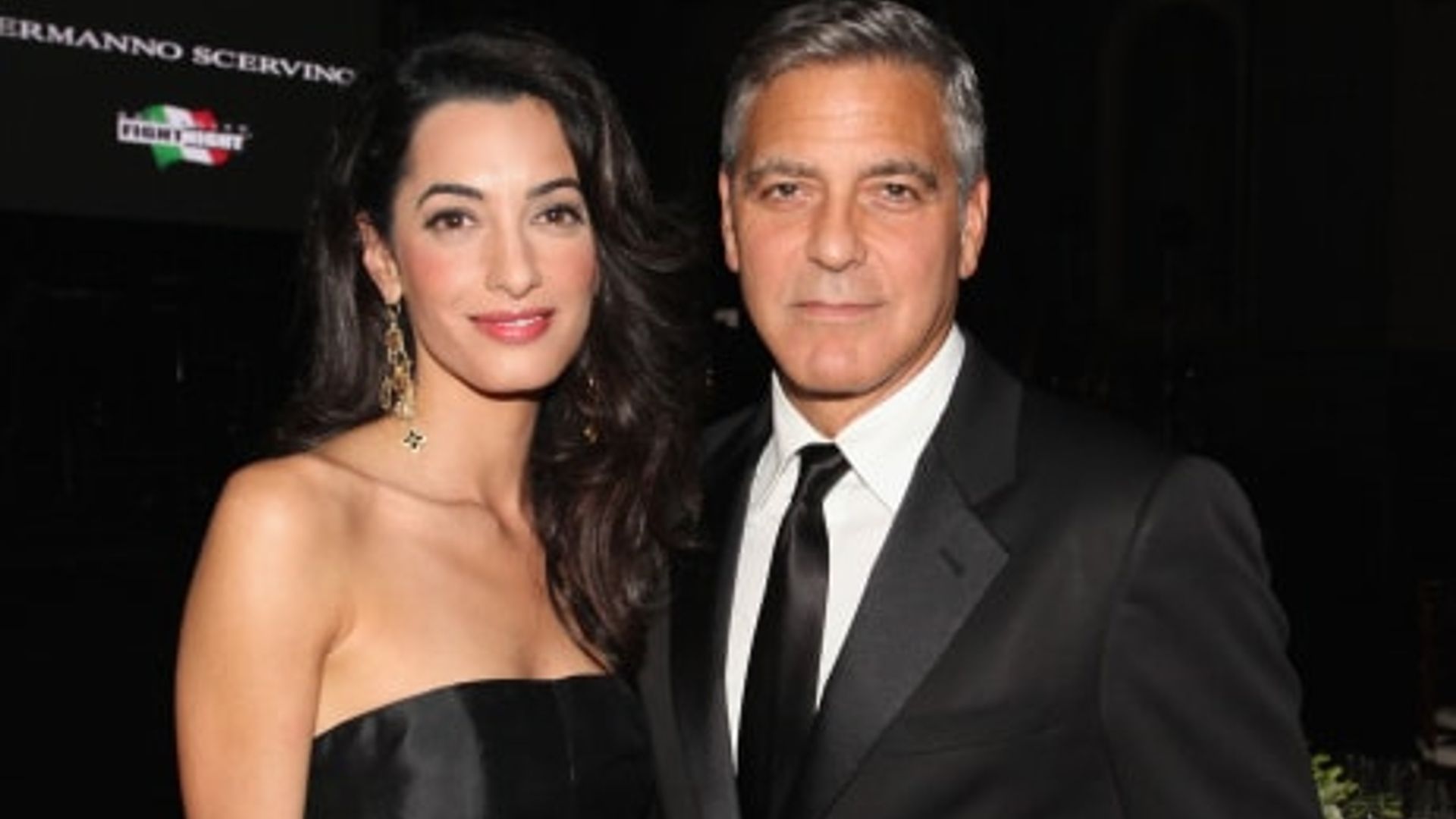George Clooney full of jokes and smiles as he shoots down Amal pregnancy rumors