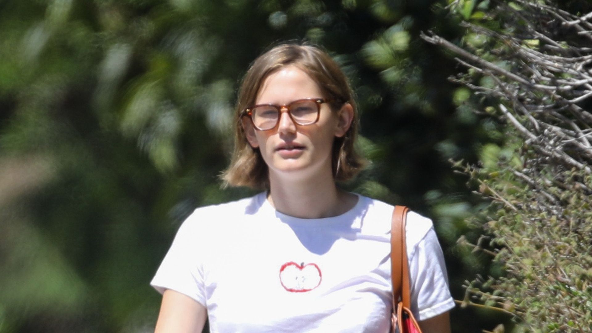 Violet looks strikingly like her mother, but has inherited her dad's notable height