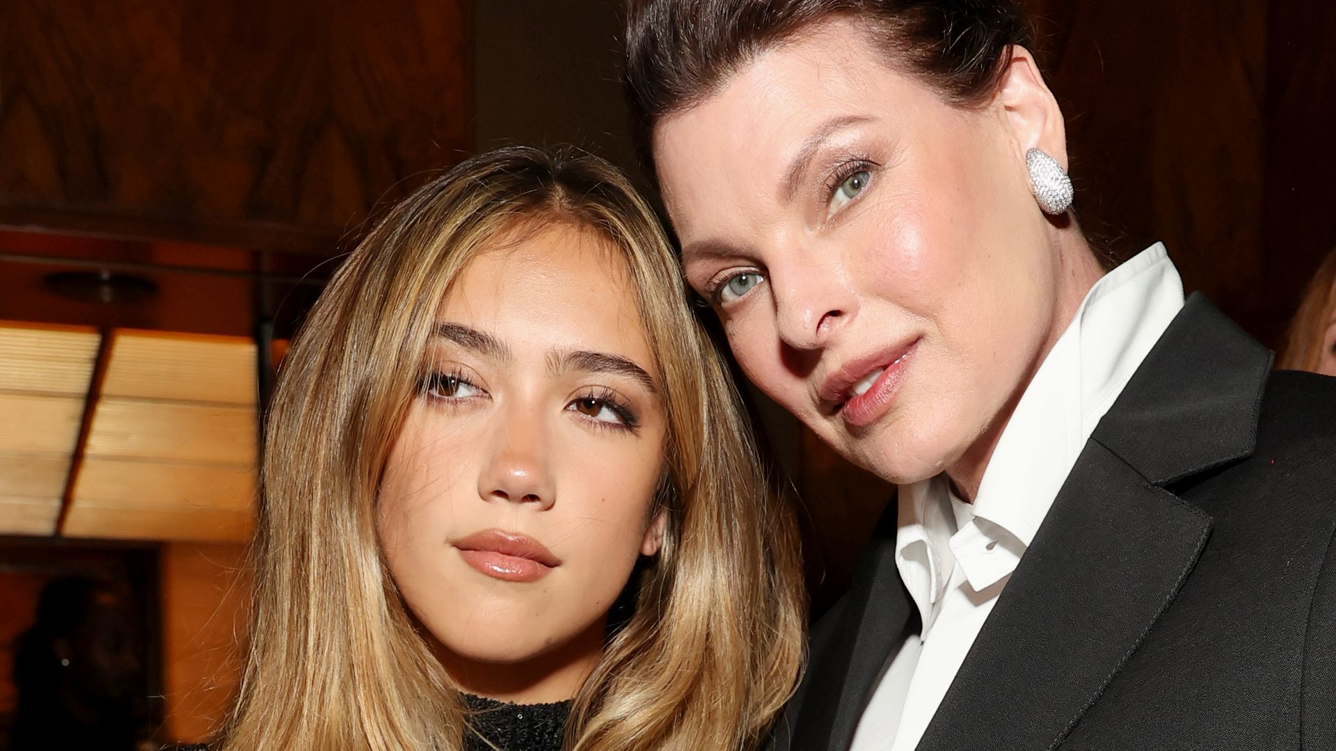 Linda Evangelista and Salma Hayek’s daughter Valentina attend NYC fashion gala in rare outing