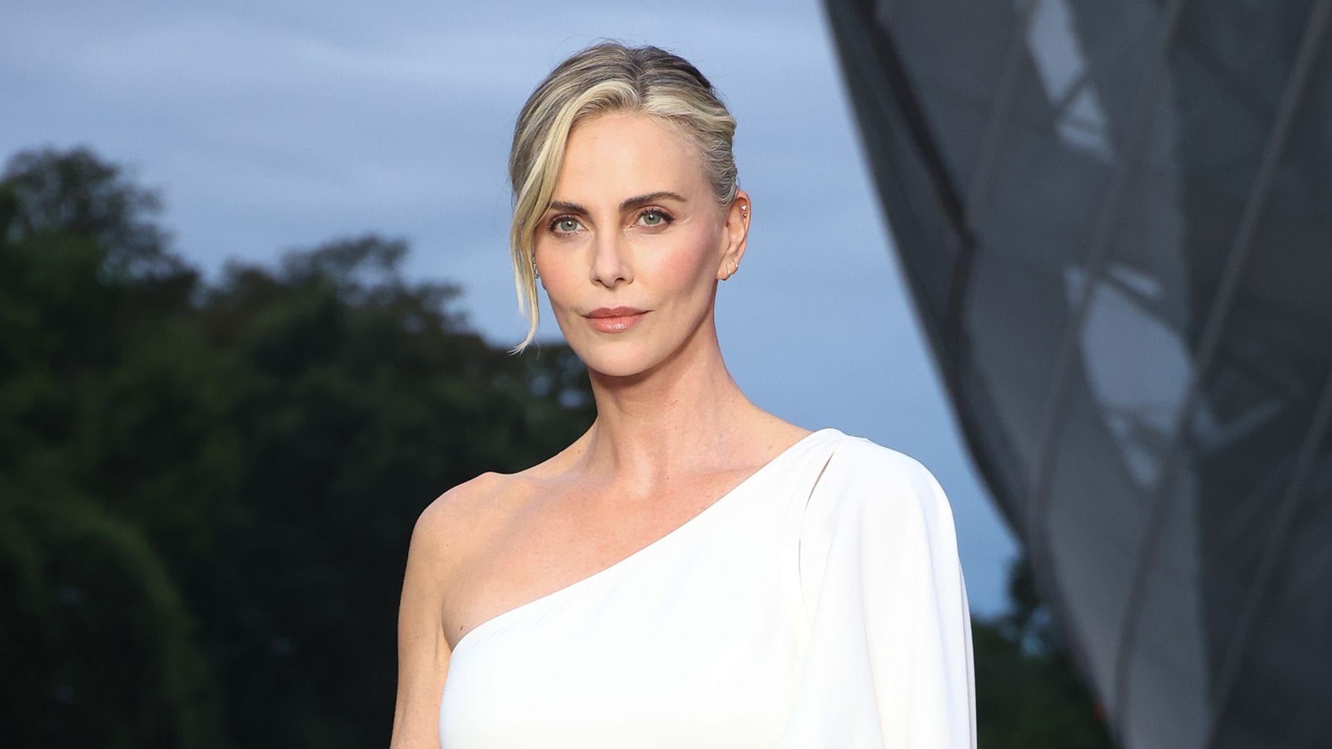 Charlize Theron stuns in a sexy and lacy catsuit