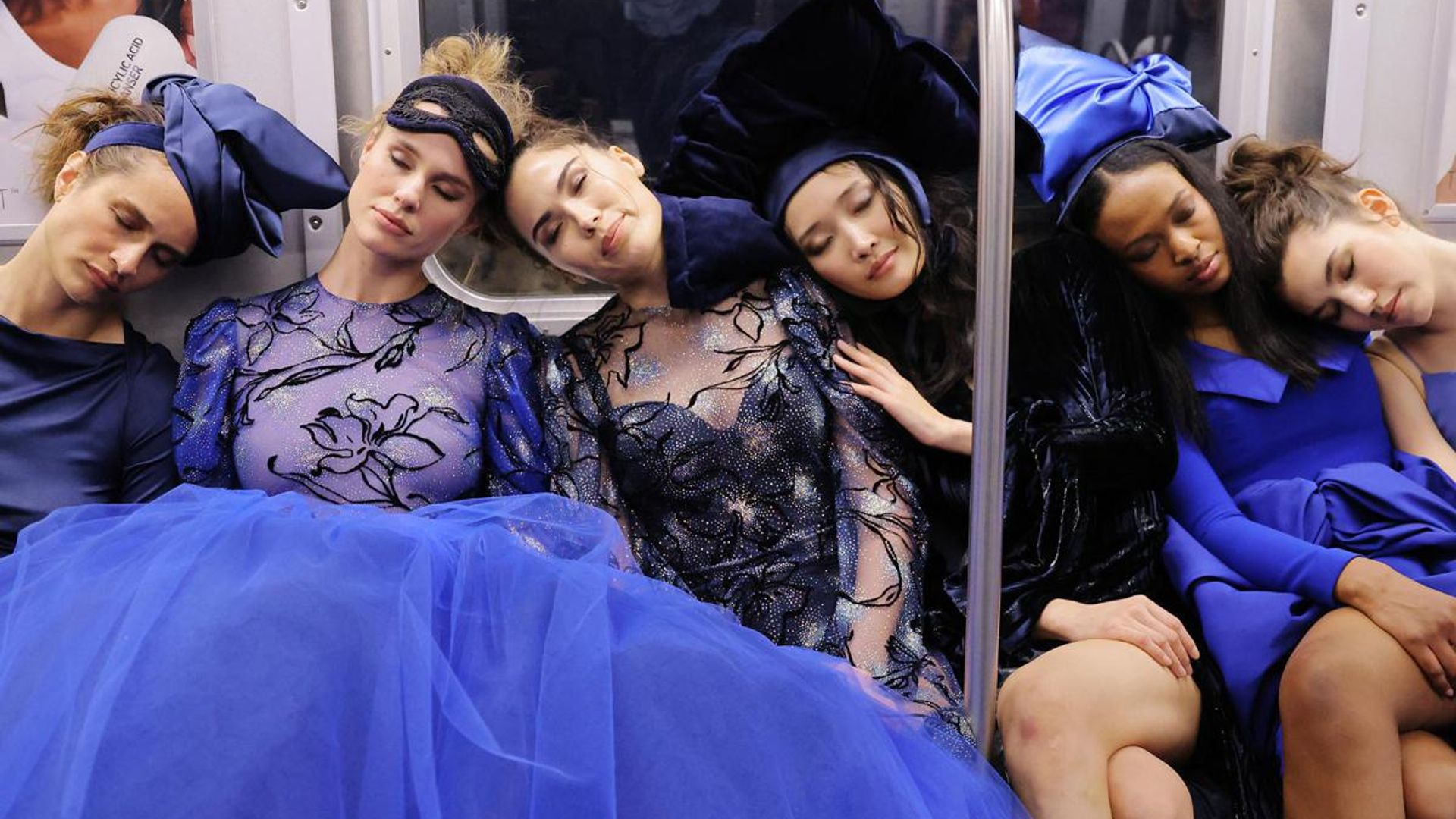 [PHOTOS] Christian Siriano’s nod to the 2024 Met Gala: “Sleeping Beauties” falling asleep at iconic NYC spots