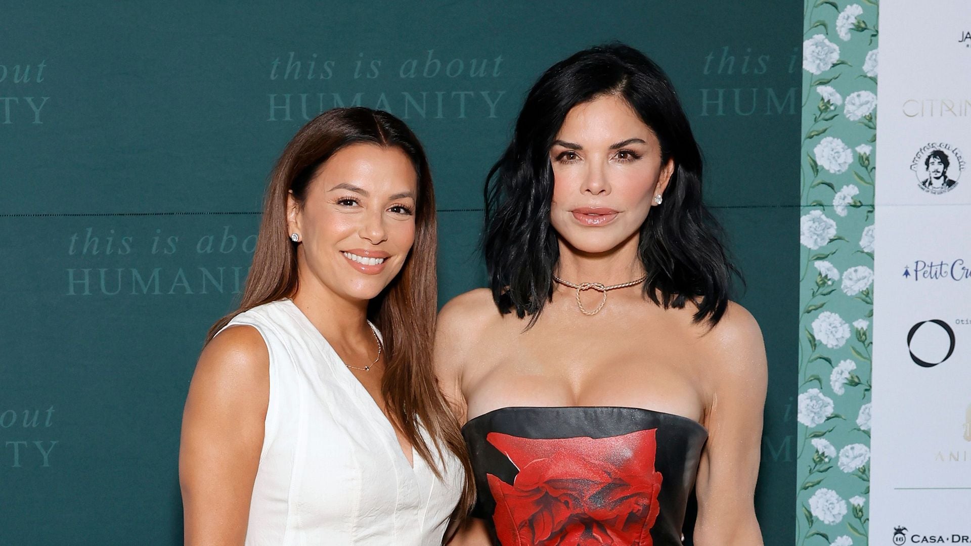 Eva Longoria and Lauren Sánchez attend the TIAH 6th Anniversary Soiree on August 24, 2024 in Los Angeles, California. (Photo by Stefanie Keenan/Getty Images for This Is About Humanity)