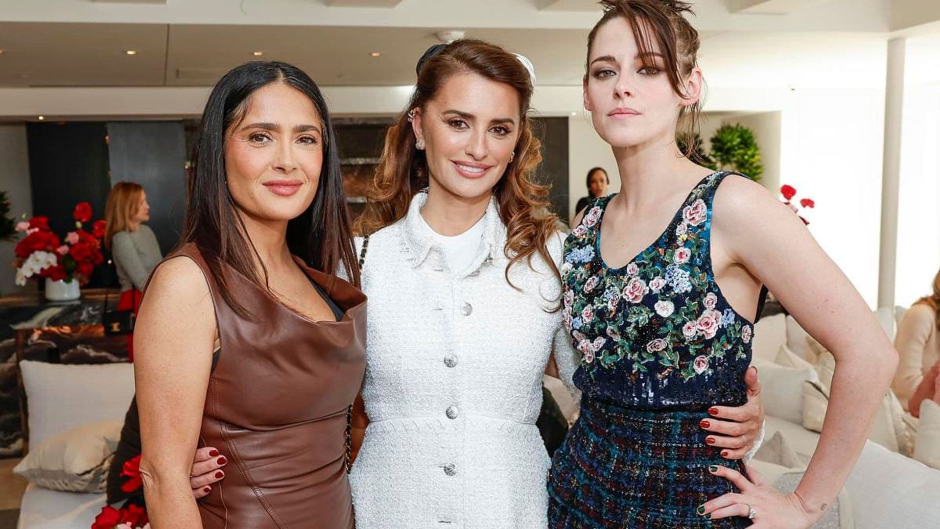 Salma Hayek and Kristen Stewart host intimate celebration in honor of Penelope Cruz