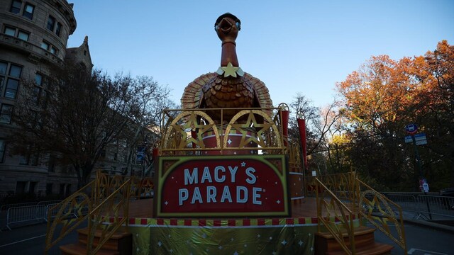 Macy's Giant Balloons inflation ahead of Thanksgiving Day Parade