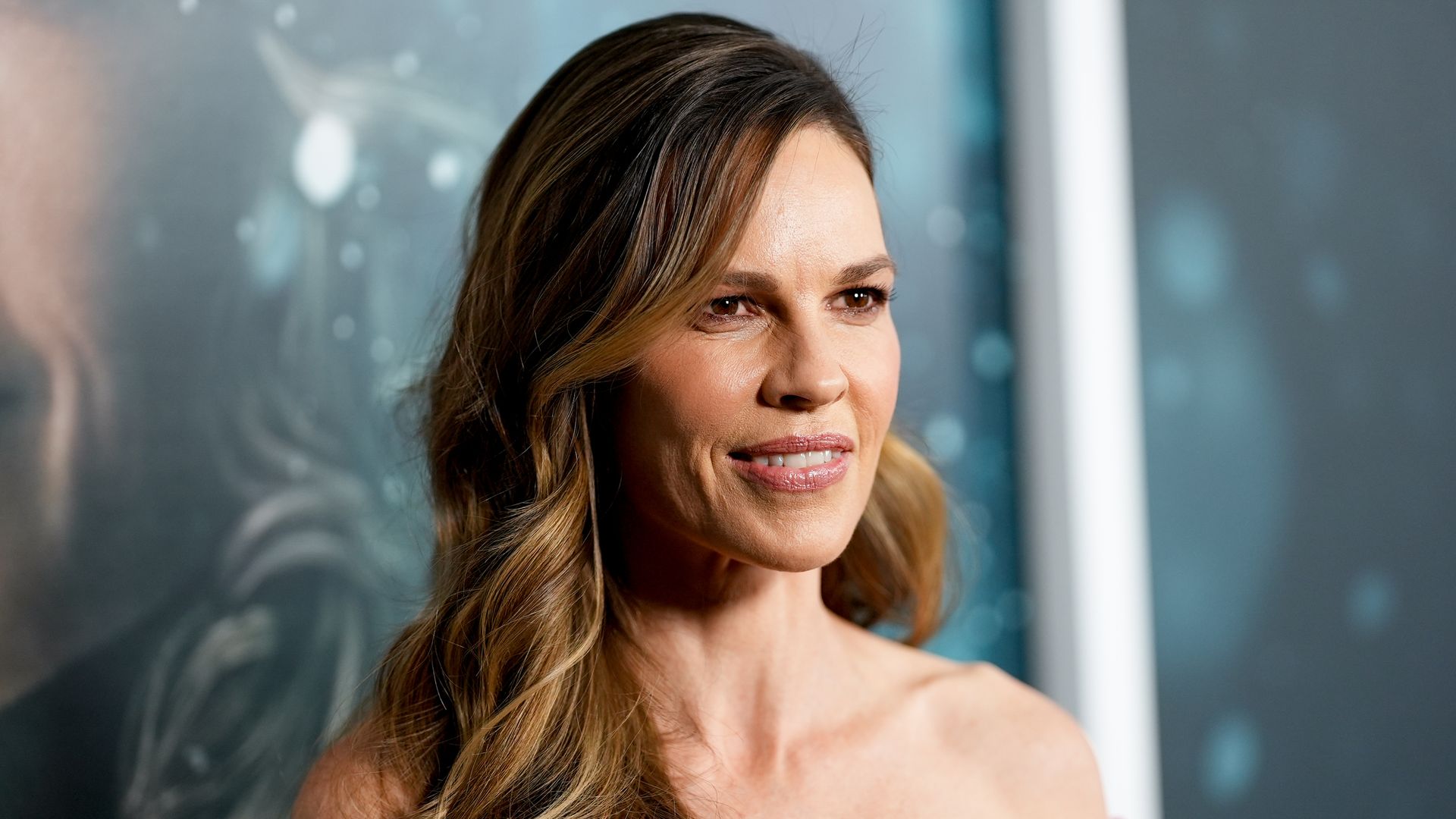 Hilary Swank at the New York premiere of "Ordinary Angels" held at the SVA Theatre on February 19, 2024 in New York City. (Photo by John Nacion/Variety via Getty Images)
