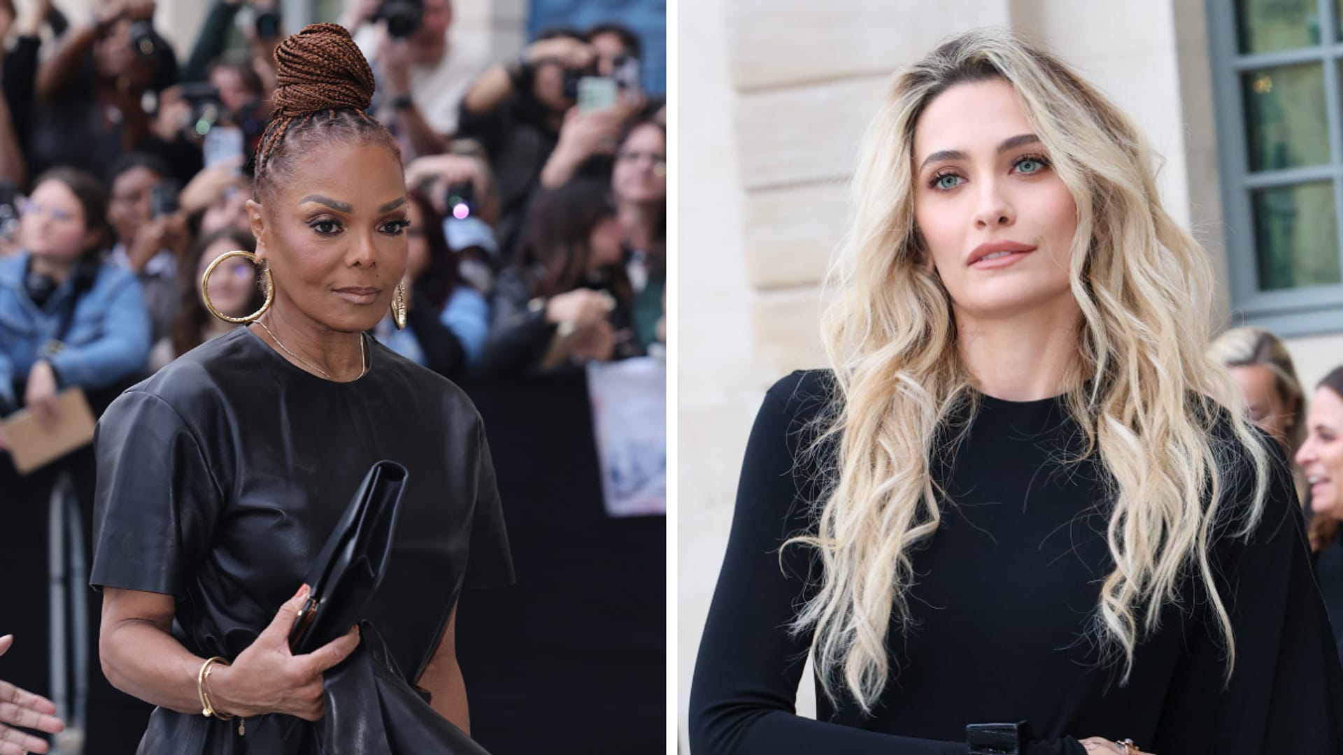 Janet Jackson and Paris Jackson at Paris fashion week