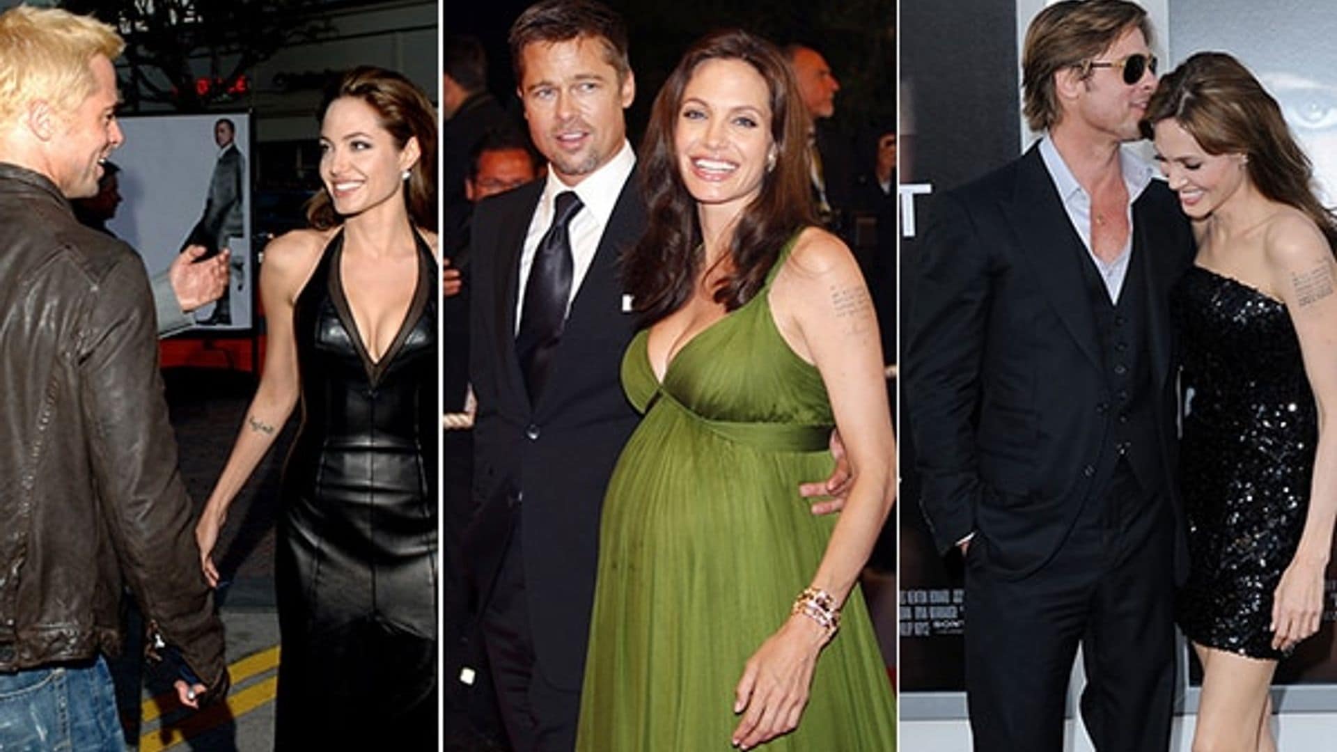Brad Pitt and Angelina Jolie's red carpet romance in photos